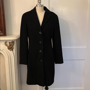Calvin Klein black wool coat.  Size 4.  GUC.